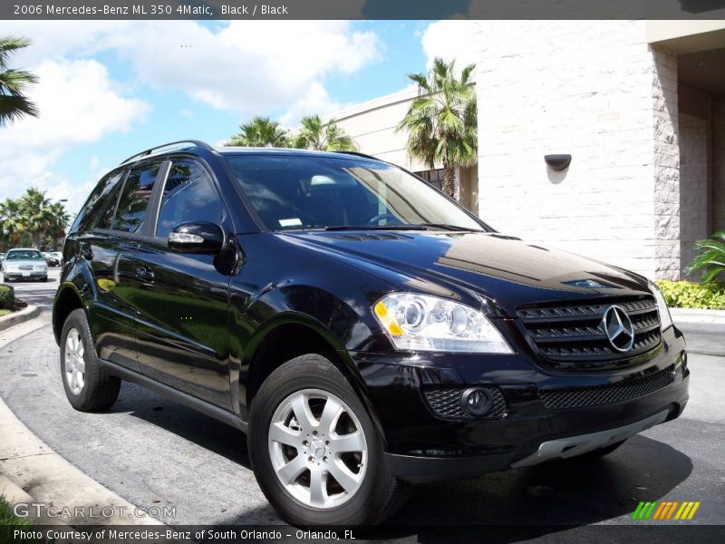 Black / Black 2006 Mercedes-Benz ML 350 4Matic