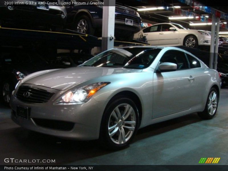 Liquid Platinum / Graphite 2010 Infiniti G 37 x AWD Coupe
