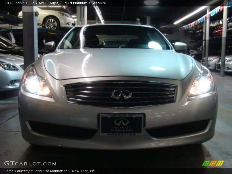 Liquid Platinum / Graphite 2010 Infiniti G 37 x AWD Coupe