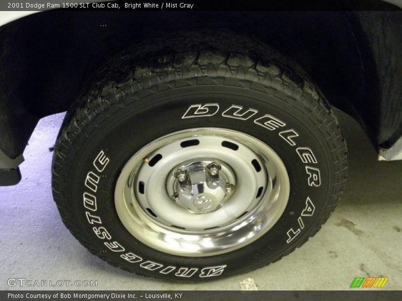 Bright White / Mist Gray 2001 Dodge Ram 1500 SLT Club Cab