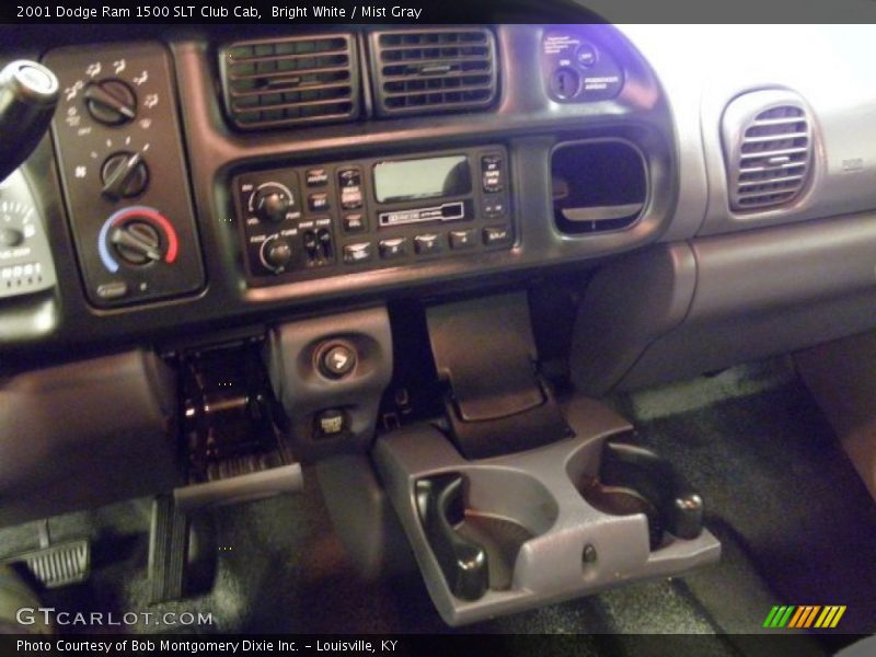 Bright White / Mist Gray 2001 Dodge Ram 1500 SLT Club Cab