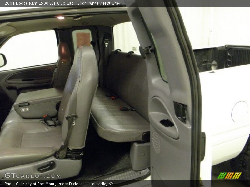 Bright White / Mist Gray 2001 Dodge Ram 1500 SLT Club Cab