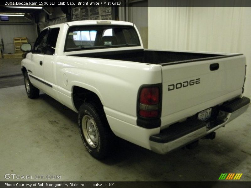 Bright White / Mist Gray 2001 Dodge Ram 1500 SLT Club Cab