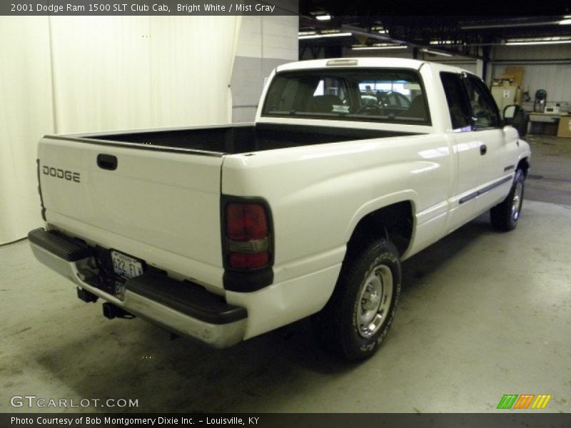 Bright White / Mist Gray 2001 Dodge Ram 1500 SLT Club Cab