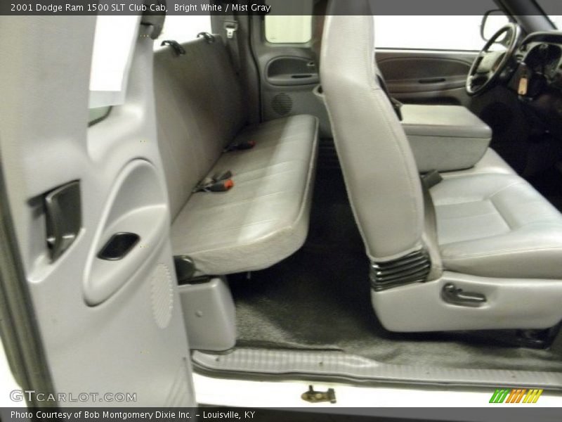 Bright White / Mist Gray 2001 Dodge Ram 1500 SLT Club Cab