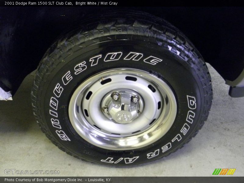 Bright White / Mist Gray 2001 Dodge Ram 1500 SLT Club Cab
