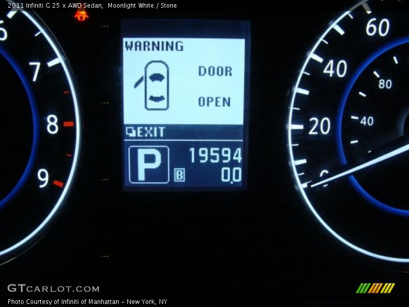 Moonlight White / Stone 2011 Infiniti G 25 x AWD Sedan