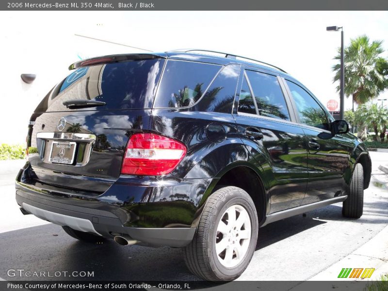 Black / Black 2006 Mercedes-Benz ML 350 4Matic