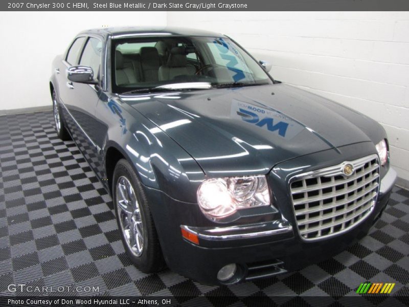 Steel Blue Metallic / Dark Slate Gray/Light Graystone 2007 Chrysler 300 C HEMI