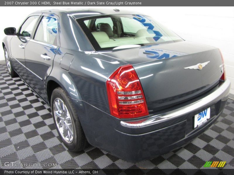 Steel Blue Metallic / Dark Slate Gray/Light Graystone 2007 Chrysler 300 C HEMI