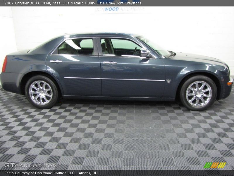 Steel Blue Metallic / Dark Slate Gray/Light Graystone 2007 Chrysler 300 C HEMI