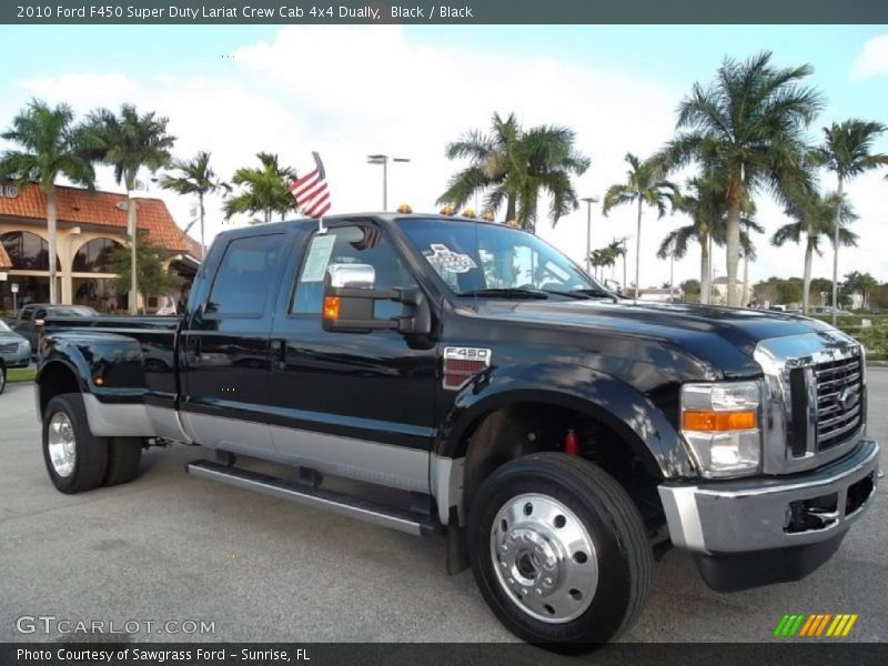 Front 3/4 View of 2010 F450 Super Duty Lariat Crew Cab 4x4 Dually