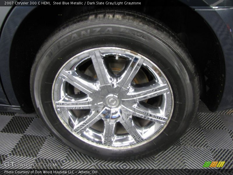 Steel Blue Metallic / Dark Slate Gray/Light Graystone 2007 Chrysler 300 C HEMI