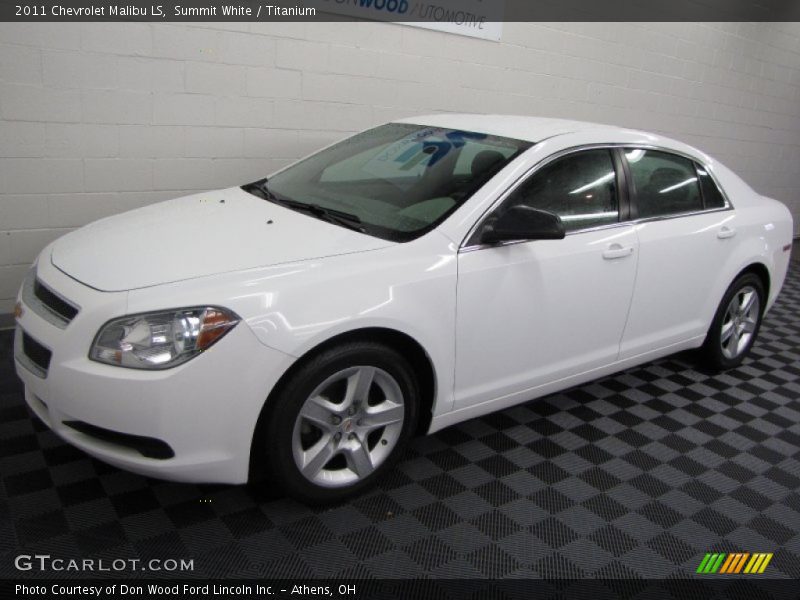 Summit White / Titanium 2011 Chevrolet Malibu LS