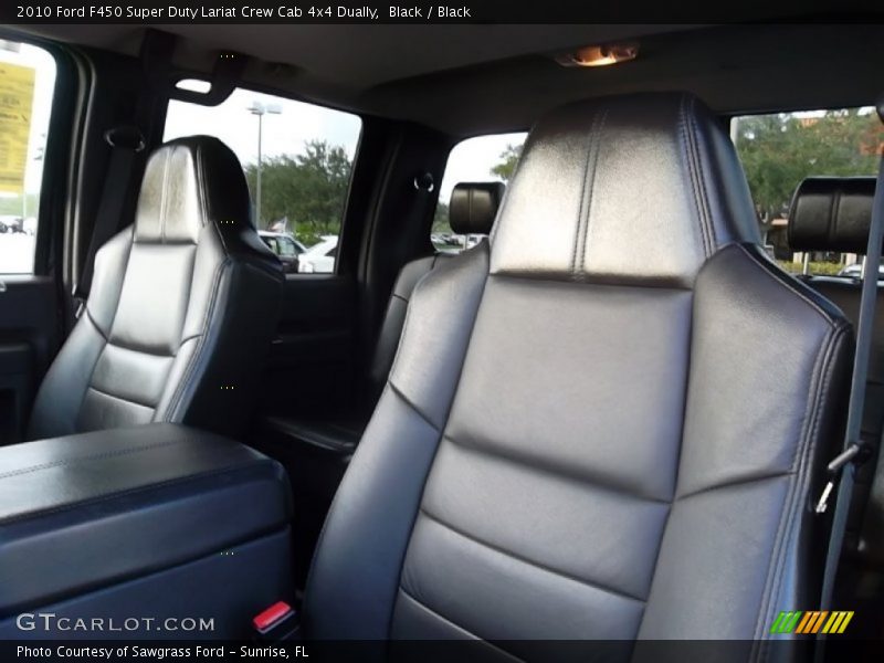  2010 F450 Super Duty Lariat Crew Cab 4x4 Dually Black Interior