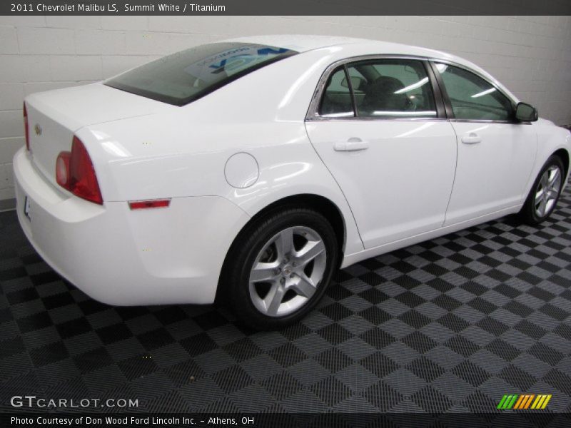 Summit White / Titanium 2011 Chevrolet Malibu LS