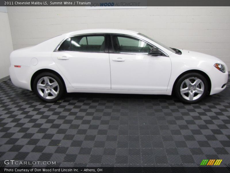 Summit White / Titanium 2011 Chevrolet Malibu LS