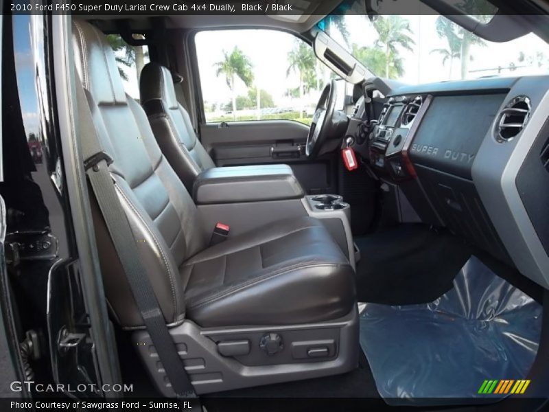  2010 F450 Super Duty Lariat Crew Cab 4x4 Dually Black Interior