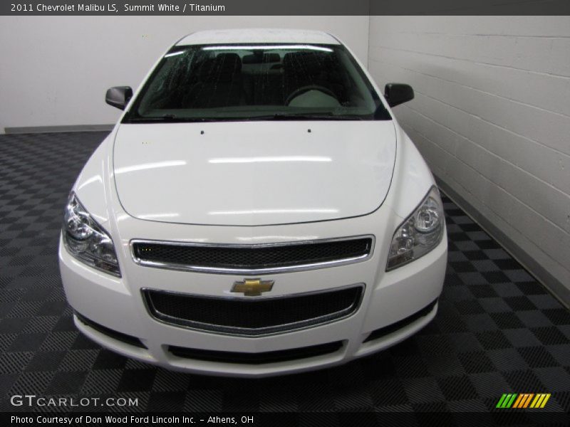 Summit White / Titanium 2011 Chevrolet Malibu LS