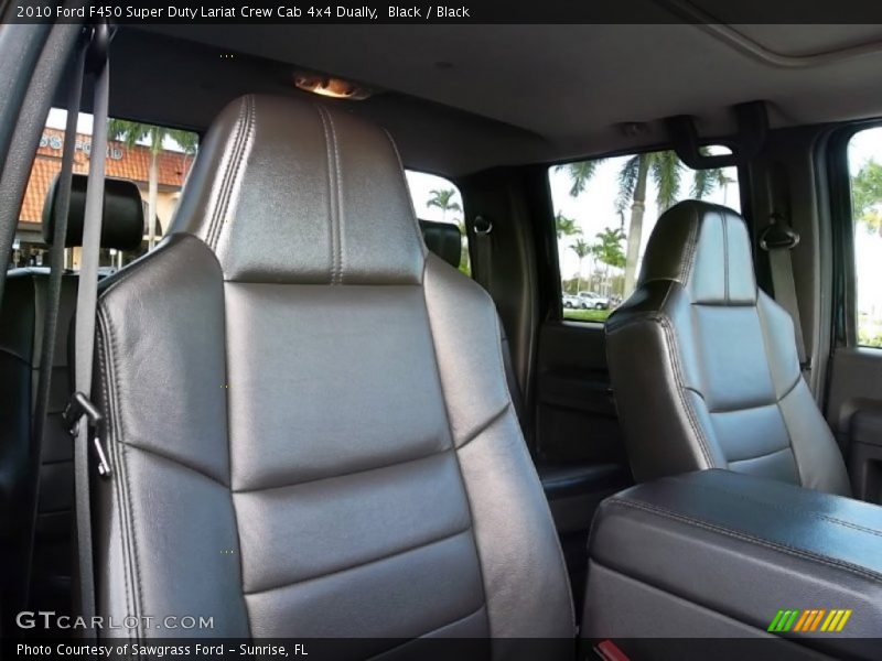  2010 F450 Super Duty Lariat Crew Cab 4x4 Dually Black Interior