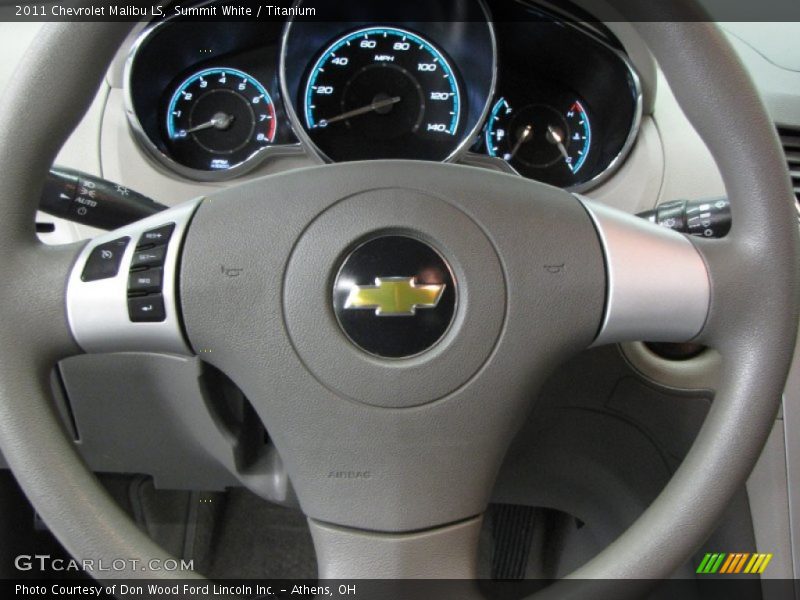 Summit White / Titanium 2011 Chevrolet Malibu LS