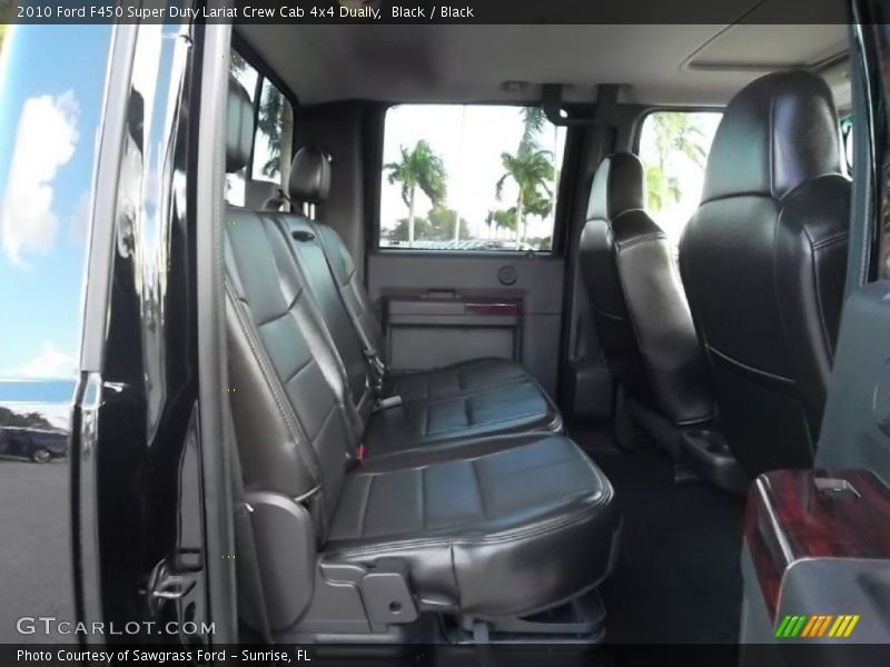  2010 F450 Super Duty Lariat Crew Cab 4x4 Dually Black Interior