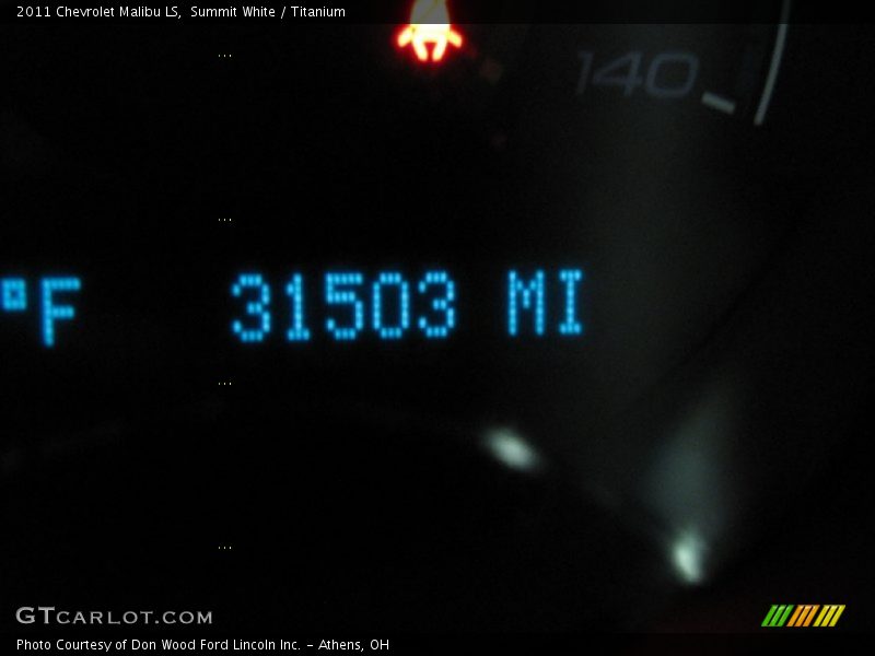 Summit White / Titanium 2011 Chevrolet Malibu LS