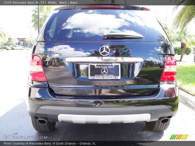 Black / Black 2006 Mercedes-Benz ML 350 4Matic