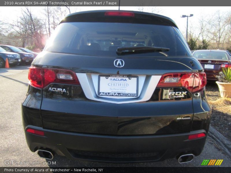 Crystal Black Pearl / Taupe 2010 Acura RDX SH-AWD Technology