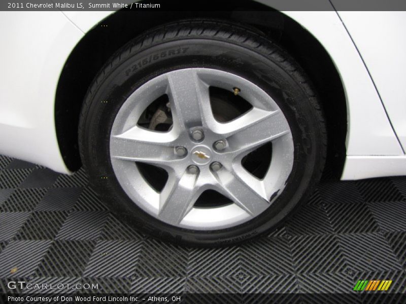 Summit White / Titanium 2011 Chevrolet Malibu LS