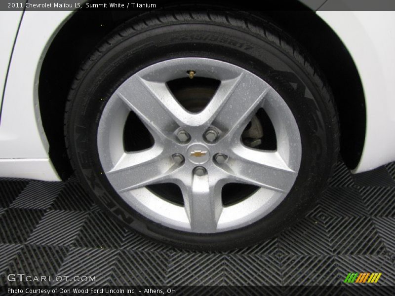 Summit White / Titanium 2011 Chevrolet Malibu LS