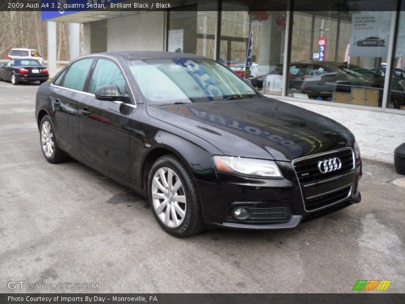 Brilliant Black / Black 2009 Audi A4 3.2 quattro Sedan