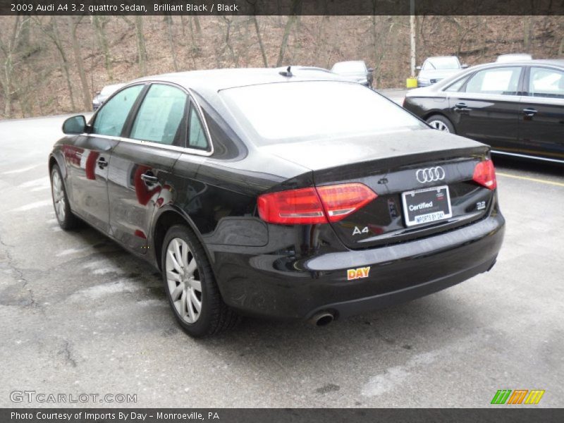Brilliant Black / Black 2009 Audi A4 3.2 quattro Sedan