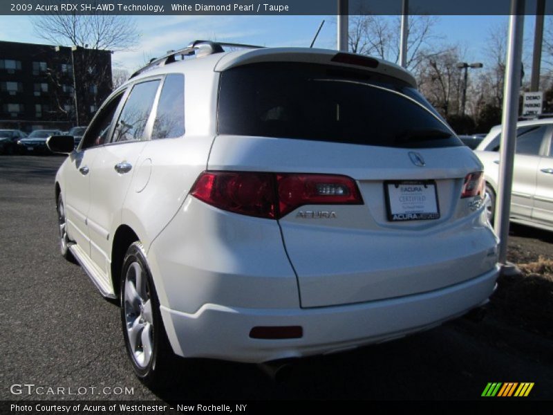 White Diamond Pearl / Taupe 2009 Acura RDX SH-AWD Technology