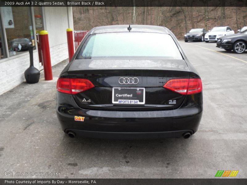 Brilliant Black / Black 2009 Audi A4 3.2 quattro Sedan