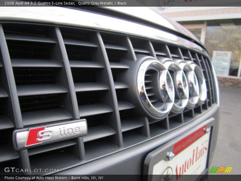 Quartz Grey Metallic / Black 2008 Audi A4 3.2 Quattro S-Line Sedan