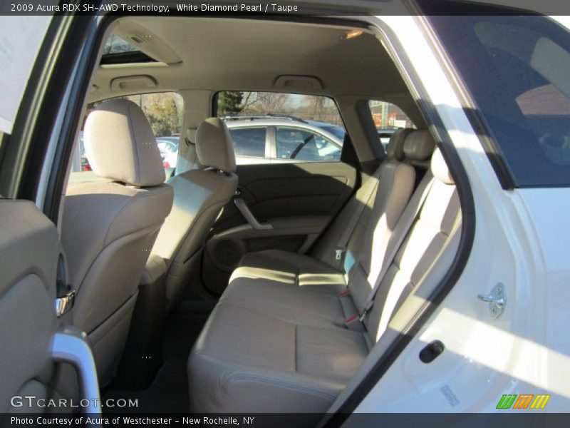 White Diamond Pearl / Taupe 2009 Acura RDX SH-AWD Technology