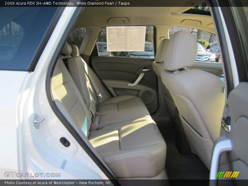 White Diamond Pearl / Taupe 2009 Acura RDX SH-AWD Technology