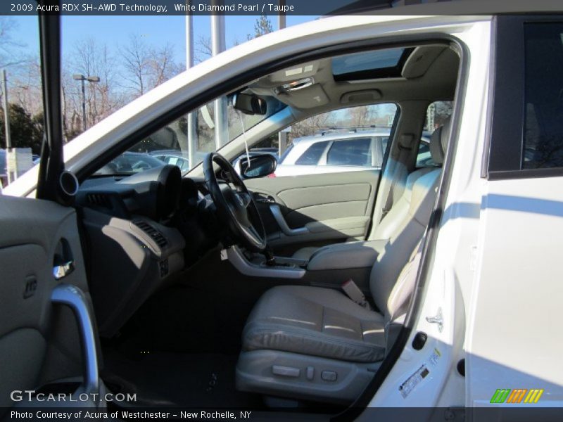 White Diamond Pearl / Taupe 2009 Acura RDX SH-AWD Technology