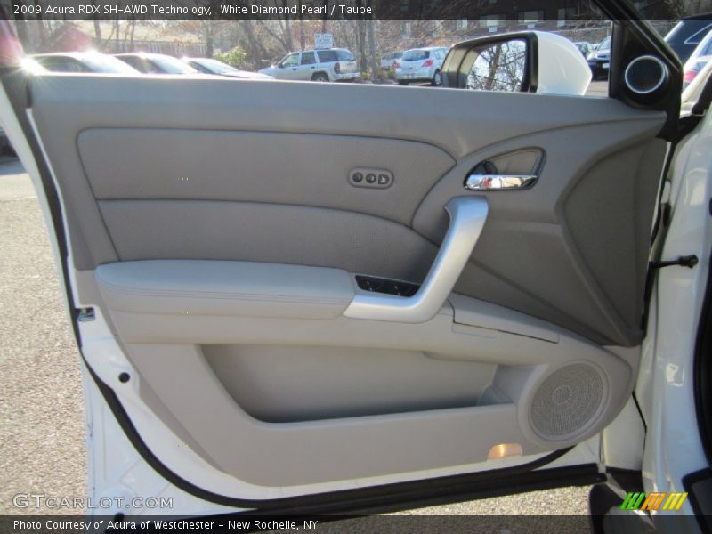 White Diamond Pearl / Taupe 2009 Acura RDX SH-AWD Technology