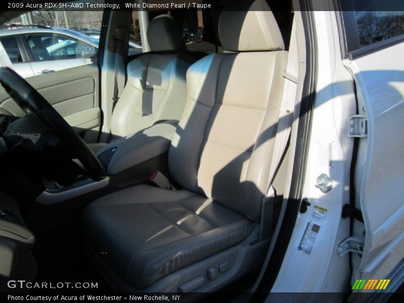 White Diamond Pearl / Taupe 2009 Acura RDX SH-AWD Technology