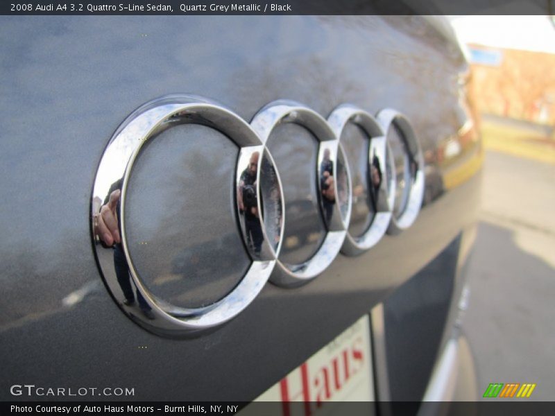 Quartz Grey Metallic / Black 2008 Audi A4 3.2 Quattro S-Line Sedan