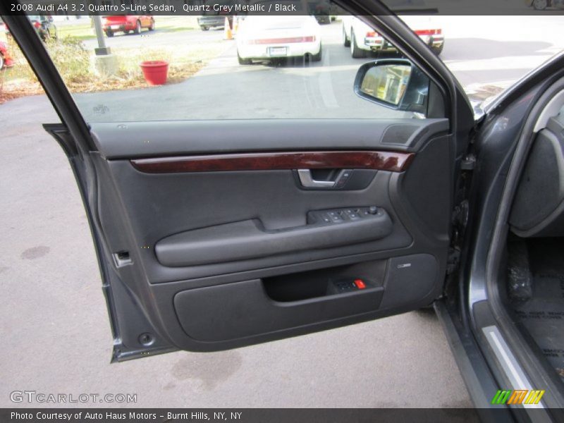 Quartz Grey Metallic / Black 2008 Audi A4 3.2 Quattro S-Line Sedan