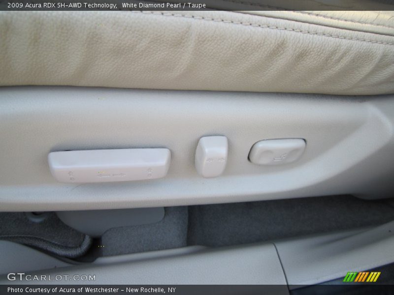 White Diamond Pearl / Taupe 2009 Acura RDX SH-AWD Technology