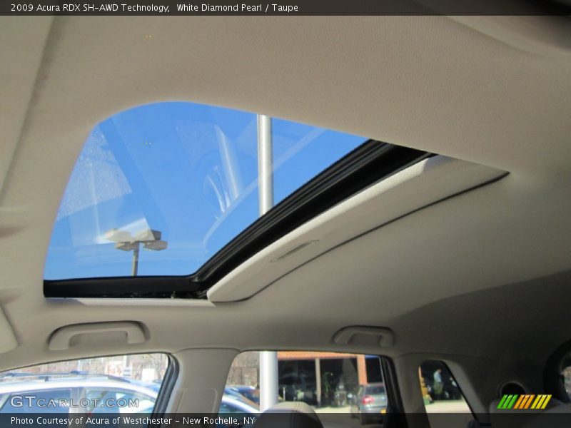 White Diamond Pearl / Taupe 2009 Acura RDX SH-AWD Technology