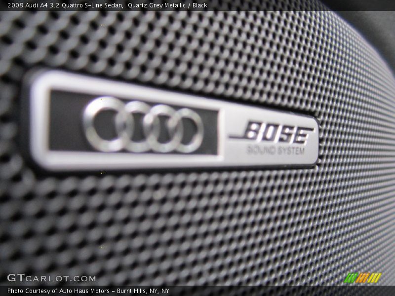 Quartz Grey Metallic / Black 2008 Audi A4 3.2 Quattro S-Line Sedan