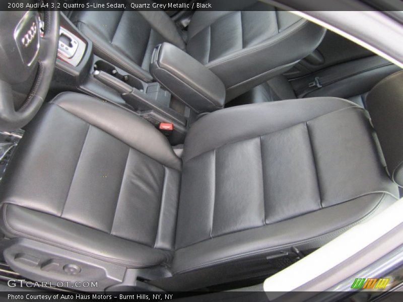 Quartz Grey Metallic / Black 2008 Audi A4 3.2 Quattro S-Line Sedan