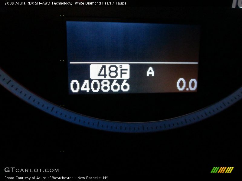 White Diamond Pearl / Taupe 2009 Acura RDX SH-AWD Technology