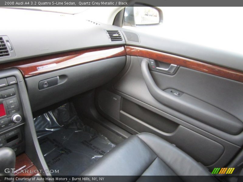 Quartz Grey Metallic / Black 2008 Audi A4 3.2 Quattro S-Line Sedan