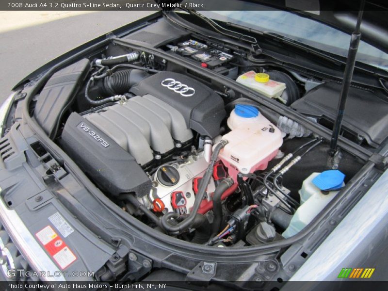 Quartz Grey Metallic / Black 2008 Audi A4 3.2 Quattro S-Line Sedan